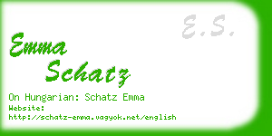 emma schatz business card